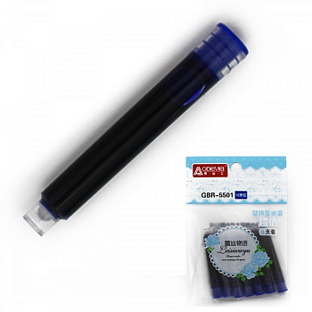 Катридж д;перьевой ручки синий, GBR-5501