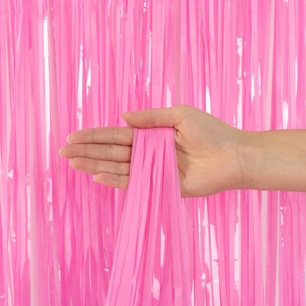 Занавес Дождик Светло-розовый, Макарунс, 100х200 см, 1 шт, 6014385