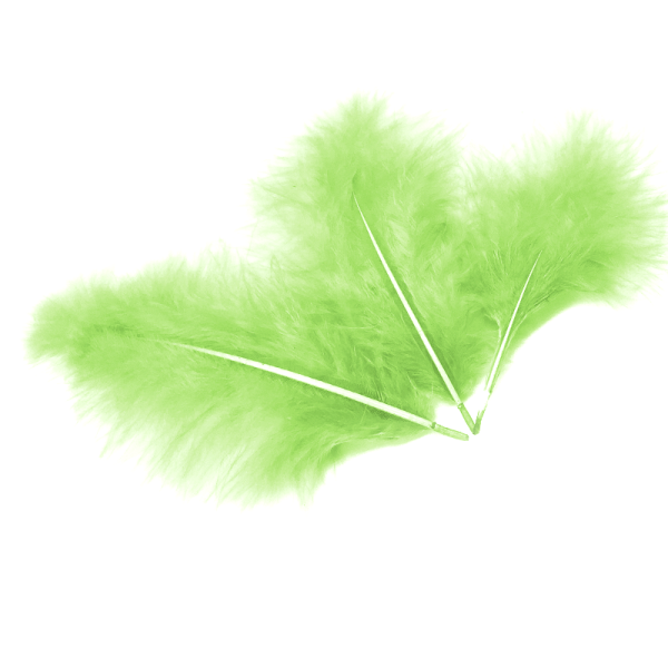 Перья, Светло-зеленые, 10х15 см, (30 шт;уп), 6015518